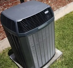 Heat pump outside of home