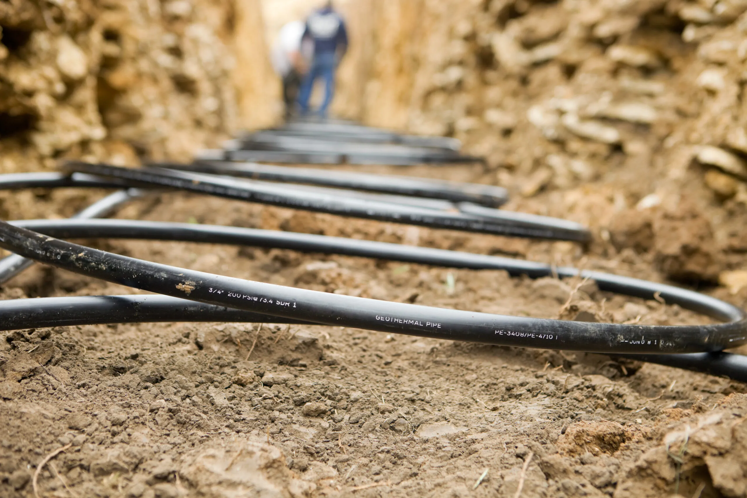 Geothermal system installation